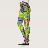 Lila-Gelber Kush-Spritzer Leggings (Links)
