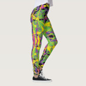 Lila-Gelber Kush-Spritzer Leggings (Rechts)