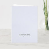 Lila-gelber Muttertagsstrauß Karte (Rückseite)