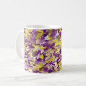 Lila Gelber Swirl 11oz Tasse (Vorderseite Links)