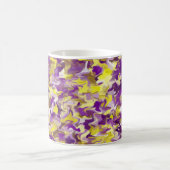 Lila Gelber Swirl 11oz Tasse (Mittel)