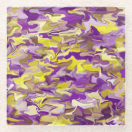 Lila gelber Untersetzer