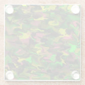 Lila, gelber, wirbelfarbener Untersetzer (Rückseite)