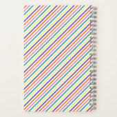 Lila gelbes Abenteuer wartet auf Spiral-Notebook Notizblock (Rückseite)