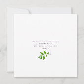 Lila-gelbes Blumenstrauß Brautparty Einladung (Rückseite)