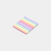Lila gelbes gelbes Orangengrün mit Streifen Post-it Klebezettel (angewinkelt)