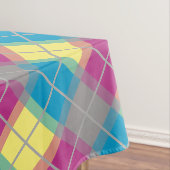 Lila, gelbes Muster Tischdecke (Beispiel)