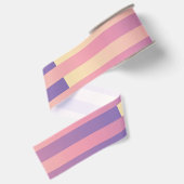 Lila-gelbes, rosa Streifenmuster Ripsband (Rückseite)