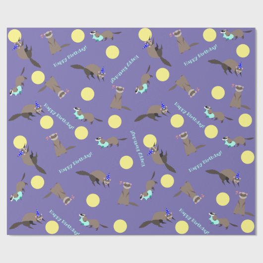 Lila Gelbflochtpapier Geschenkpapier (Flach)