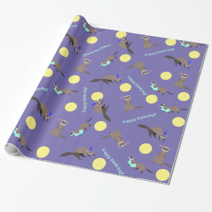 Lila Gelbflochtpapier Geschenkpapier