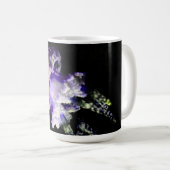 Lila Gelee-Fish-Design Monogramm-Tasse Kaffeetasse (VorderseiteRechts)