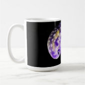 Lila Gelee-Fish-Design Monogramm-Tasse Kaffeetasse (Links)