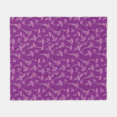 Lila Gelee Fleecedecke (Vorderseite (Horizontal))