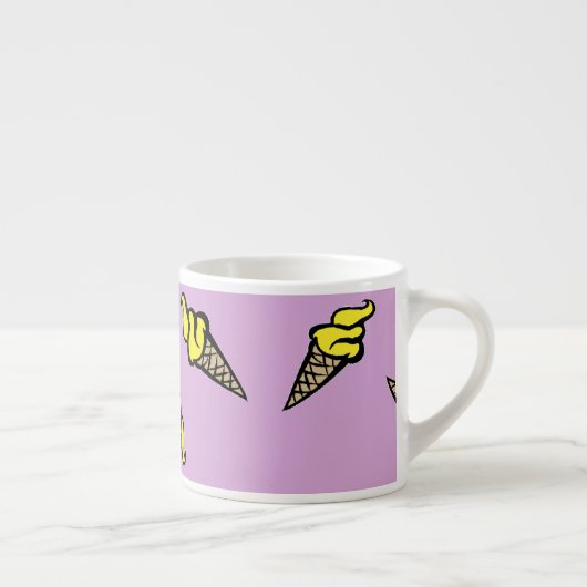 Lila Geleis Espressotasse (Rechts)
