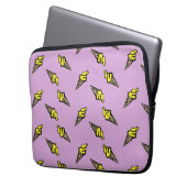 Lila Geleis Laptopschutzhülle (Vorderseite Links)