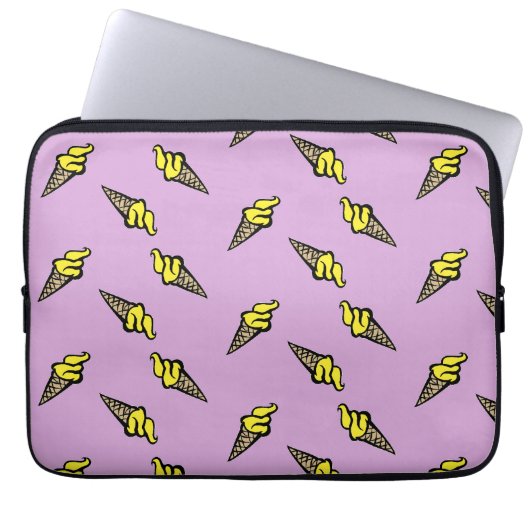 Lila Geleis Laptopschutzhülle (Vorderseite)