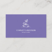 Lila Gem Crystal Business Card Visitenkarte (Vorderseite)