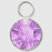 Lila Gem Schlüsselanhänger (Vorderseite)