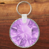 Lila Gem Schlüsselanhänger (Vorderseite)
