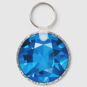 Lila Gem Schlüsselanhänger (Rückseite)