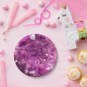 Lila Gem Stone Paper Plate Pappteller (Party)