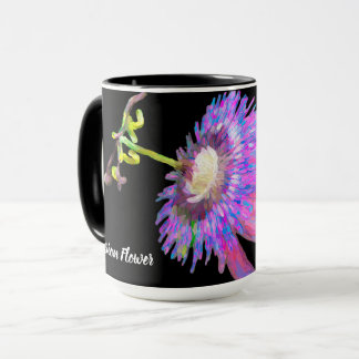 Lila gemalte Passionsblume Tasse