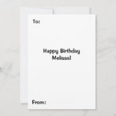 Lila Gemini Kittens Karte (Rückseite)