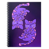 Lila Gemini Kittens Notizblock (Vorderseite)