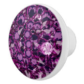 Lila Gems Amethyst Keramik Knob Keramikknauf (Rechts)