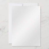 Lila Gemstone Floral Wedding Einladung (Rückseite)