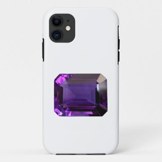 Lila Gemstone-Kronchakra Case-Mate iPhone Hülle (Rückseite)
