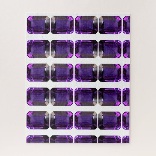 Lila Gemstone-Kronchakra Puzzle (Vertikal)