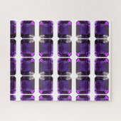 Lila Gemstone-Kronchakra Puzzle (Horizontal)