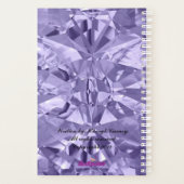 Lila Gemstone Monatlicher Geschäftsplan Planer (Rückseite)