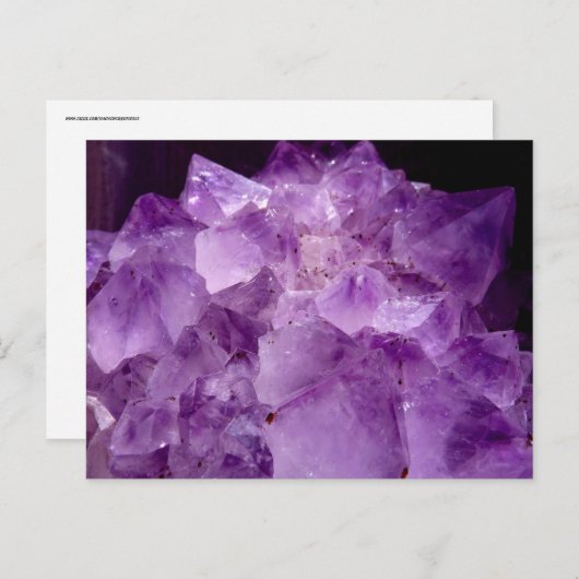 LILA GEMSTONE POSTCARD POSTKARTE (Vorne/Hinten)
