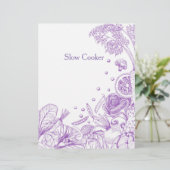 Lila Gemüse, handgezogen (Stehend Vorderseite)