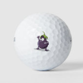 Lila Gemüseaugen Golfball (Vorderseite)