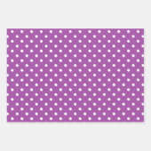 Lila Gemusterte Geschenkpapier Set (Vorderseite 3)