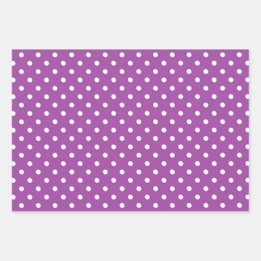Lila Gemusterte Geschenkpapier Set (Vorderseite 3)