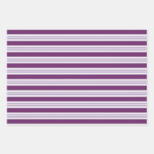 Lila Gemusterte Geschenkpapier Set (Vorderseite 2)