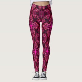 Lila Gemusterte Leggings