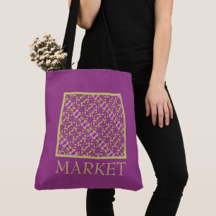 Lila Gemustertes Design Tasche