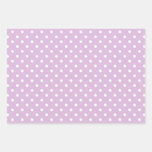 Lila Gemustertes Geschenkpapier Set (Vorderseite 3)