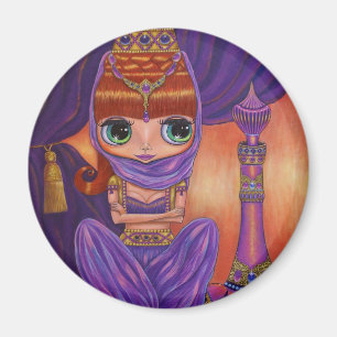 Lila Genie Magnet