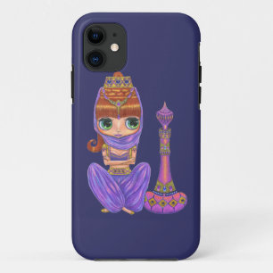 Lila Genie-und Magie-Flasche mit Juwelen iPhone 11 Hülle