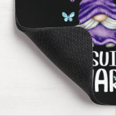 Lila Genom mit Niedlichem Schmetterlingsmuster Sui Mousepad (Ecke)