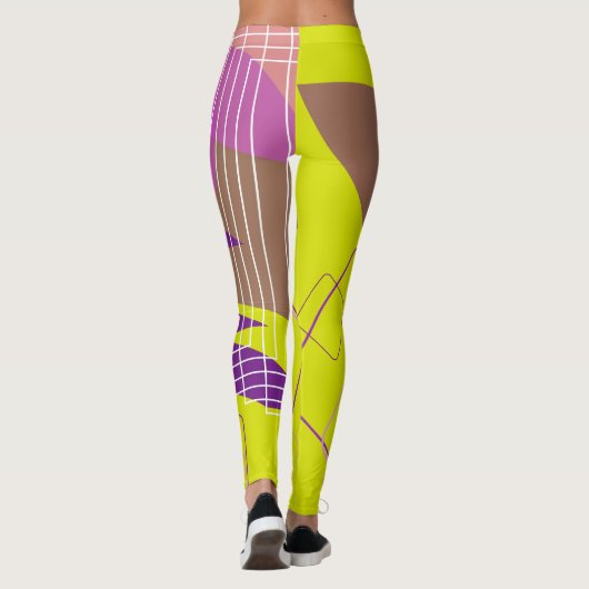 LILA GEO LEGGINGS (Rückseite)