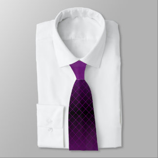 Lila Geometric Ombre Fade Personalisiert Krawatte