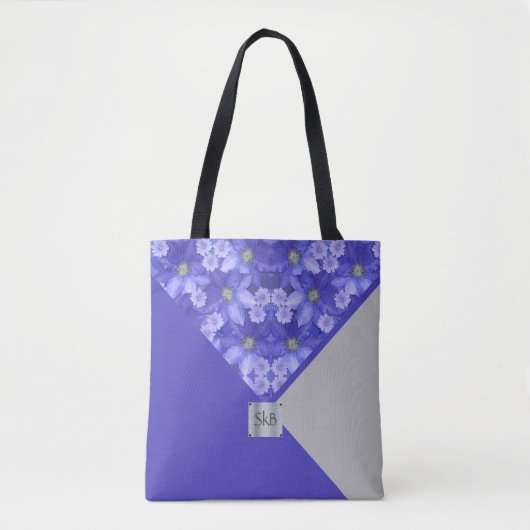 Lila Geometrie Tasche (Vorderseite)