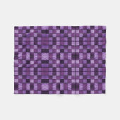 Lila geometrisch karierte Decke (Vorderseite (Horizontal))